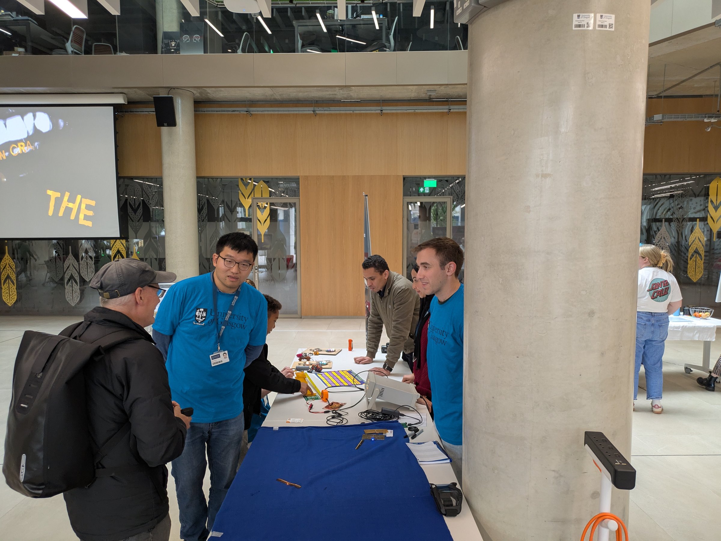 Lab members at a public engagement stall